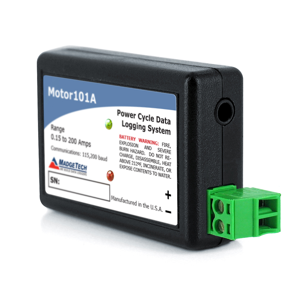Motor101A Power Cycle Data Logging System MadgeTech